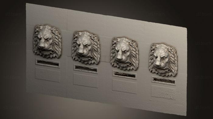 3D модель Почтовые львы (STL)